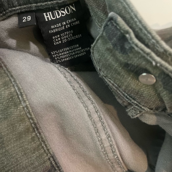 Hudson Camouflage Jeans Size 29 - Picture 3 of 5